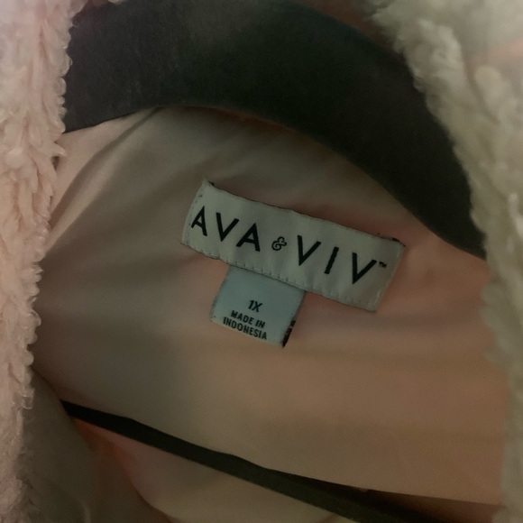 Ava-Viv oversized teddy jacket - Picture 3 of 3